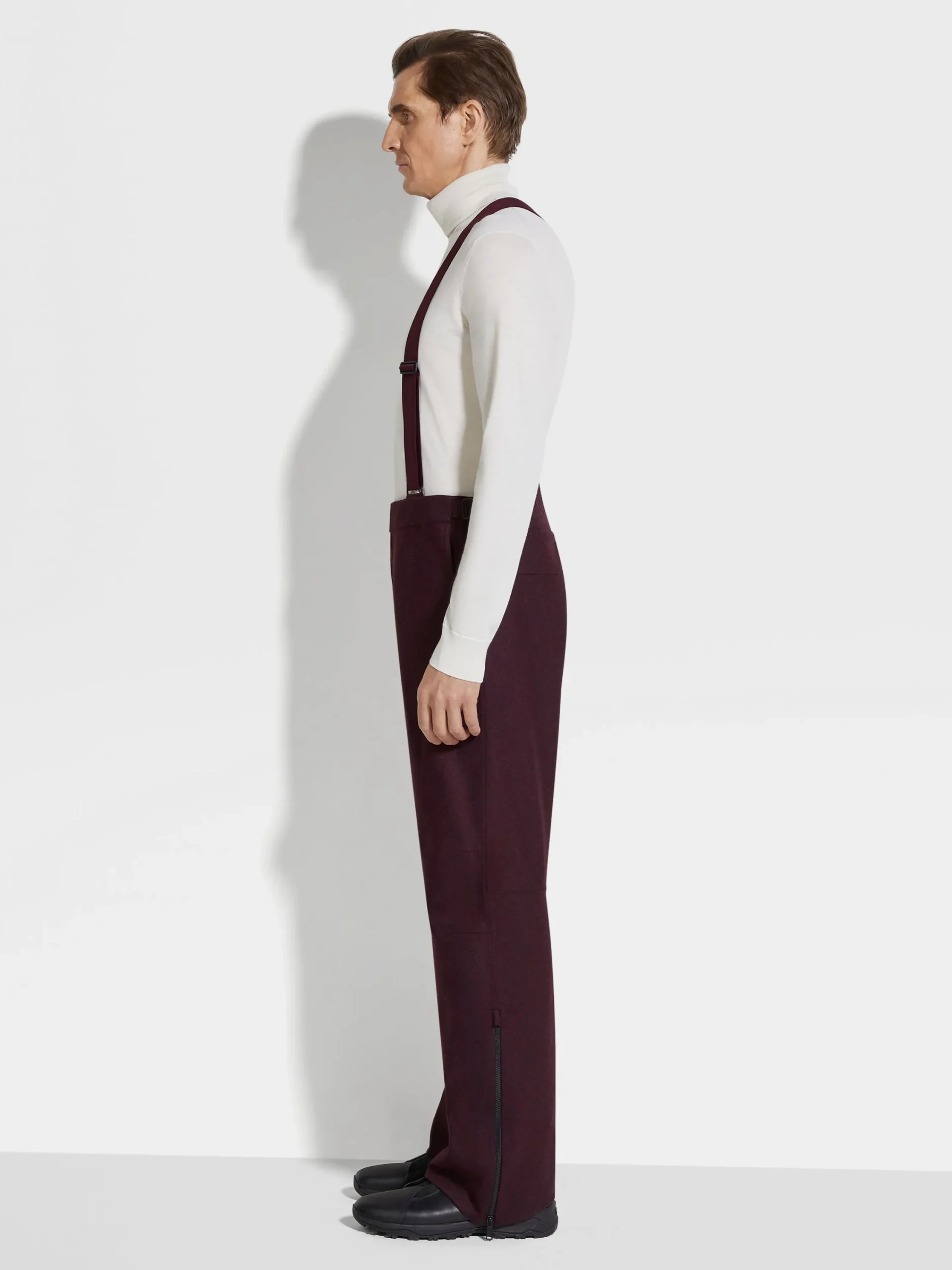 Jackets And Coats>ZEGNA Techmerino™ Wool Ski Pants DarkPurple