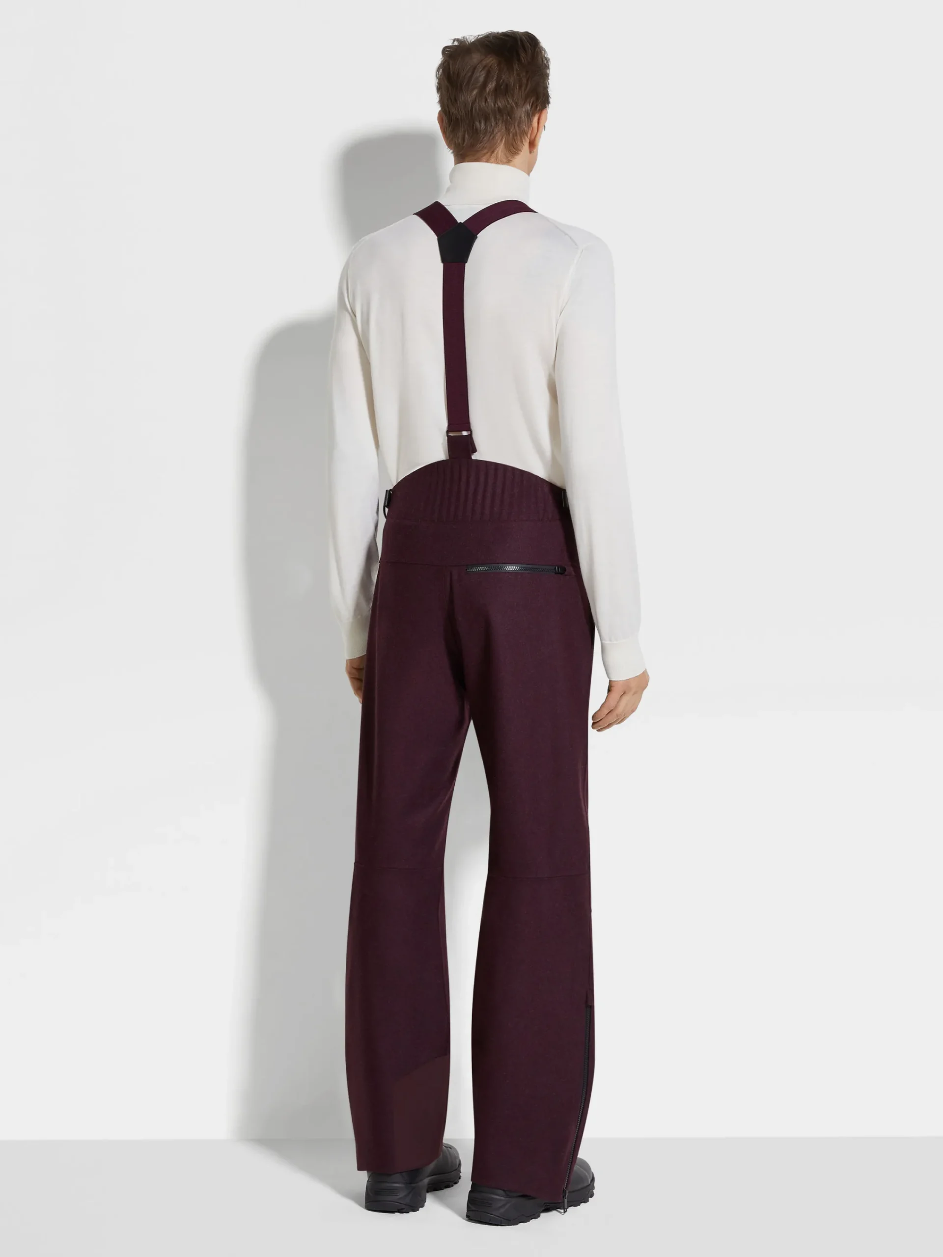Jackets And Coats>ZEGNA Techmerino™ Wool Ski Pants DarkPurple