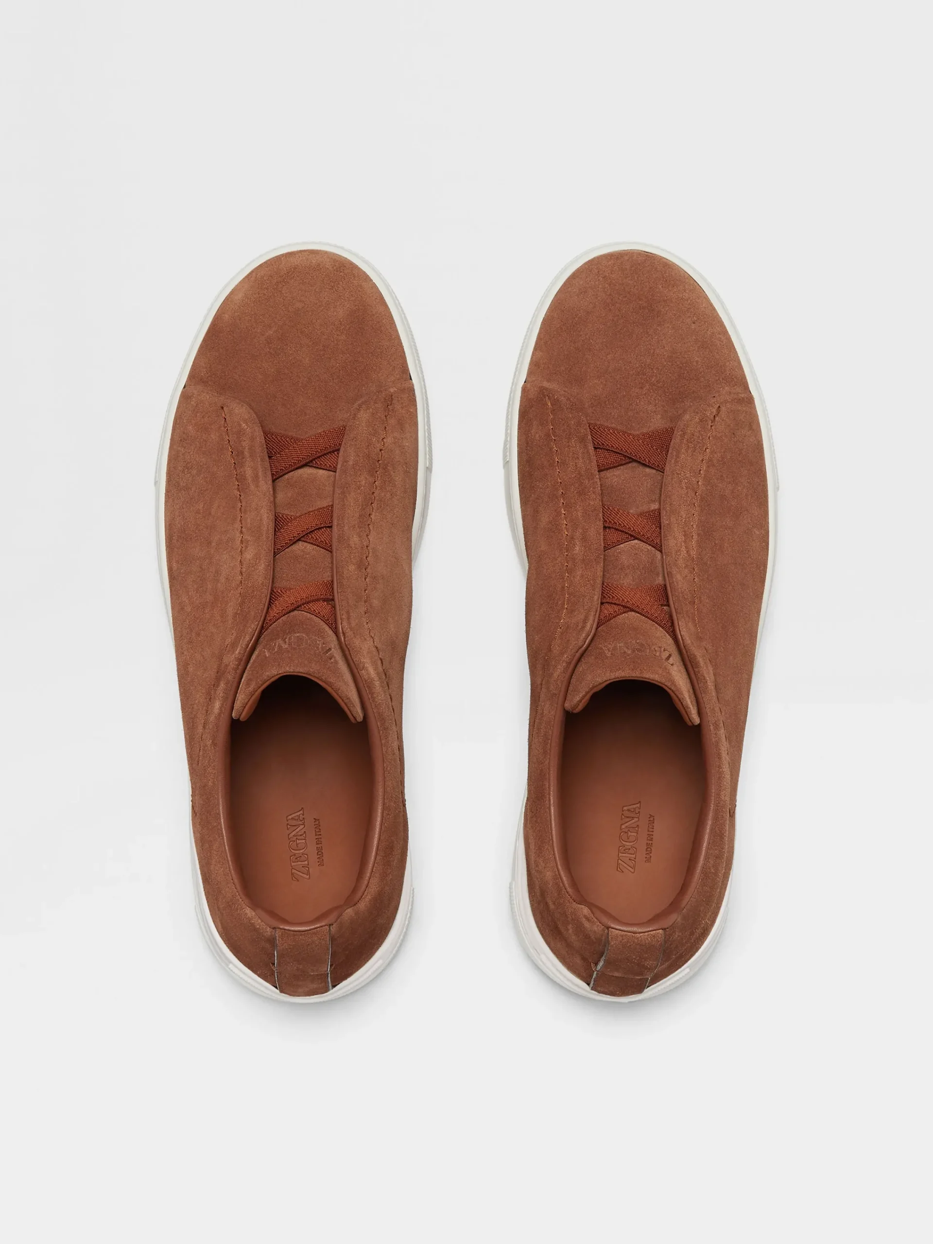 Sneakers>ZEGNA Suede Triple Stitch™ Sneakers Tobacco