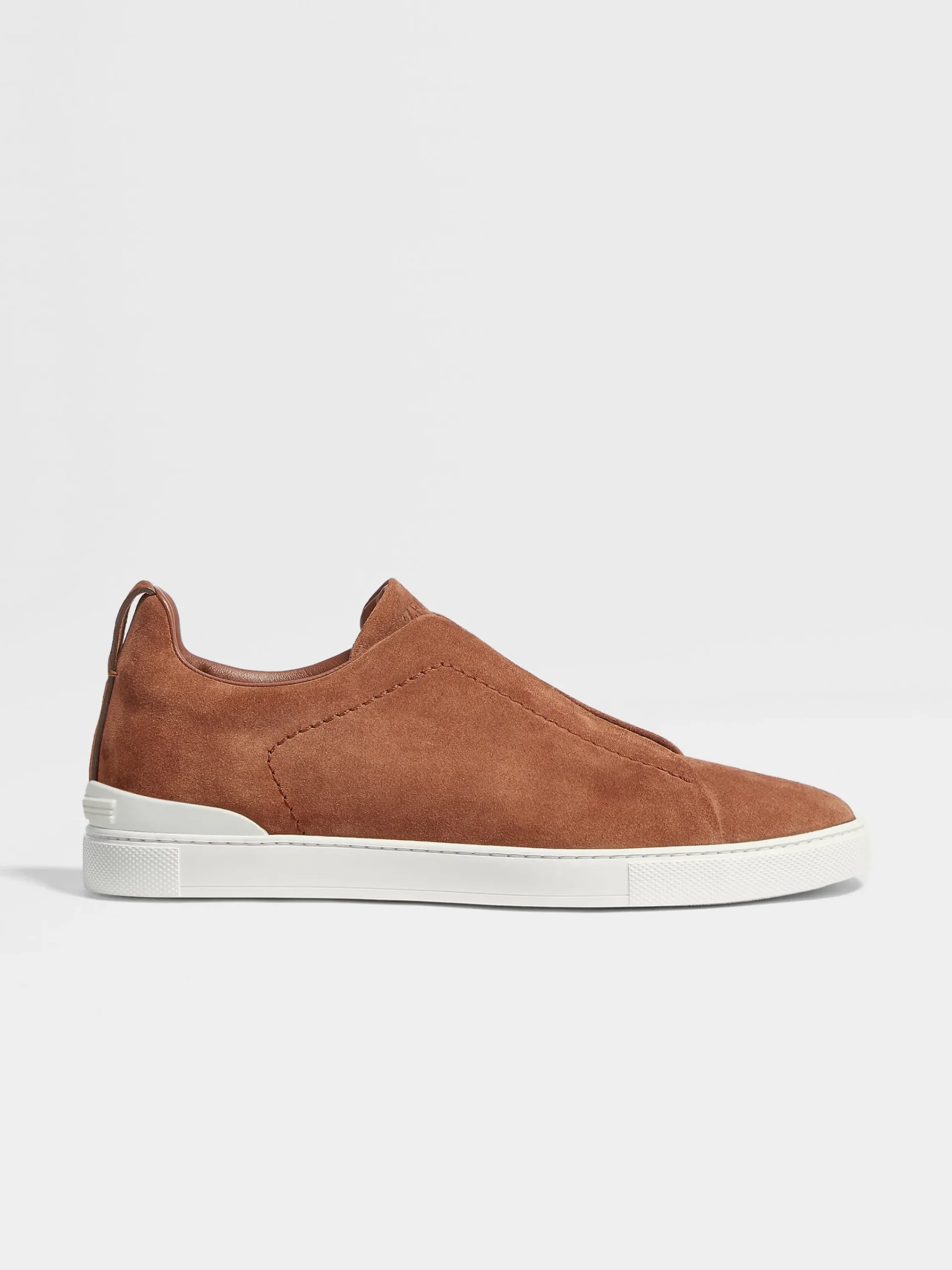 Sneakers>ZEGNA Suede Triple Stitch™ Sneakers Tobacco