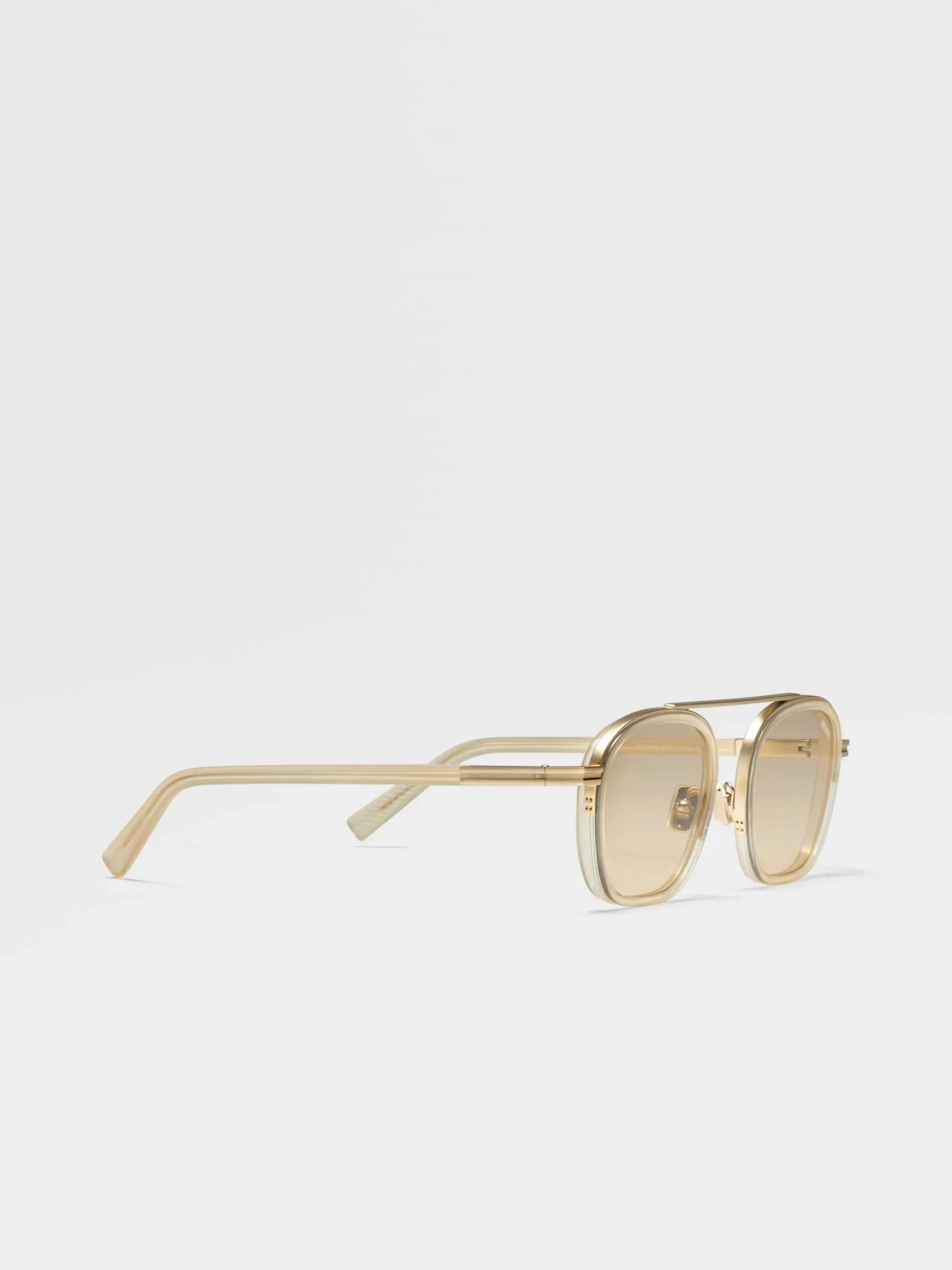 Small Gifts|Sunglasses>ZEGNA Transparent Dark Grey Orizzonte I Acetate and Metal Sunglasses TransparentDarkGrey