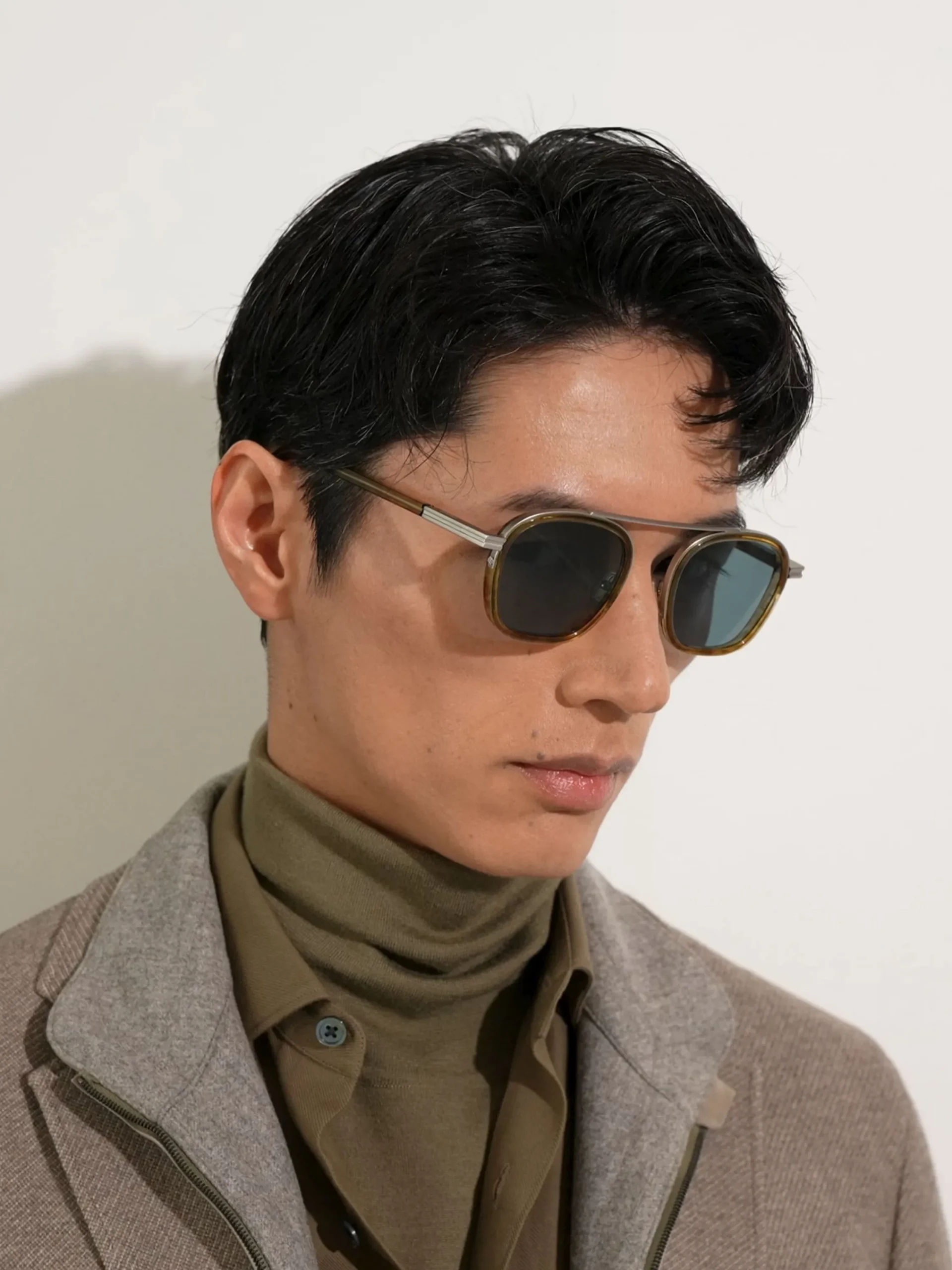 Small Gifts|Travel In Style>ZEGNA Transparent Light Brown Havana Orizzonte I Acetate and Metal Sunglasses TransparentLightBrownHavana