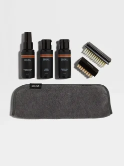 Small Gifts|Travel In Style>ZEGNA Triple Stitch™ Care Kit Black