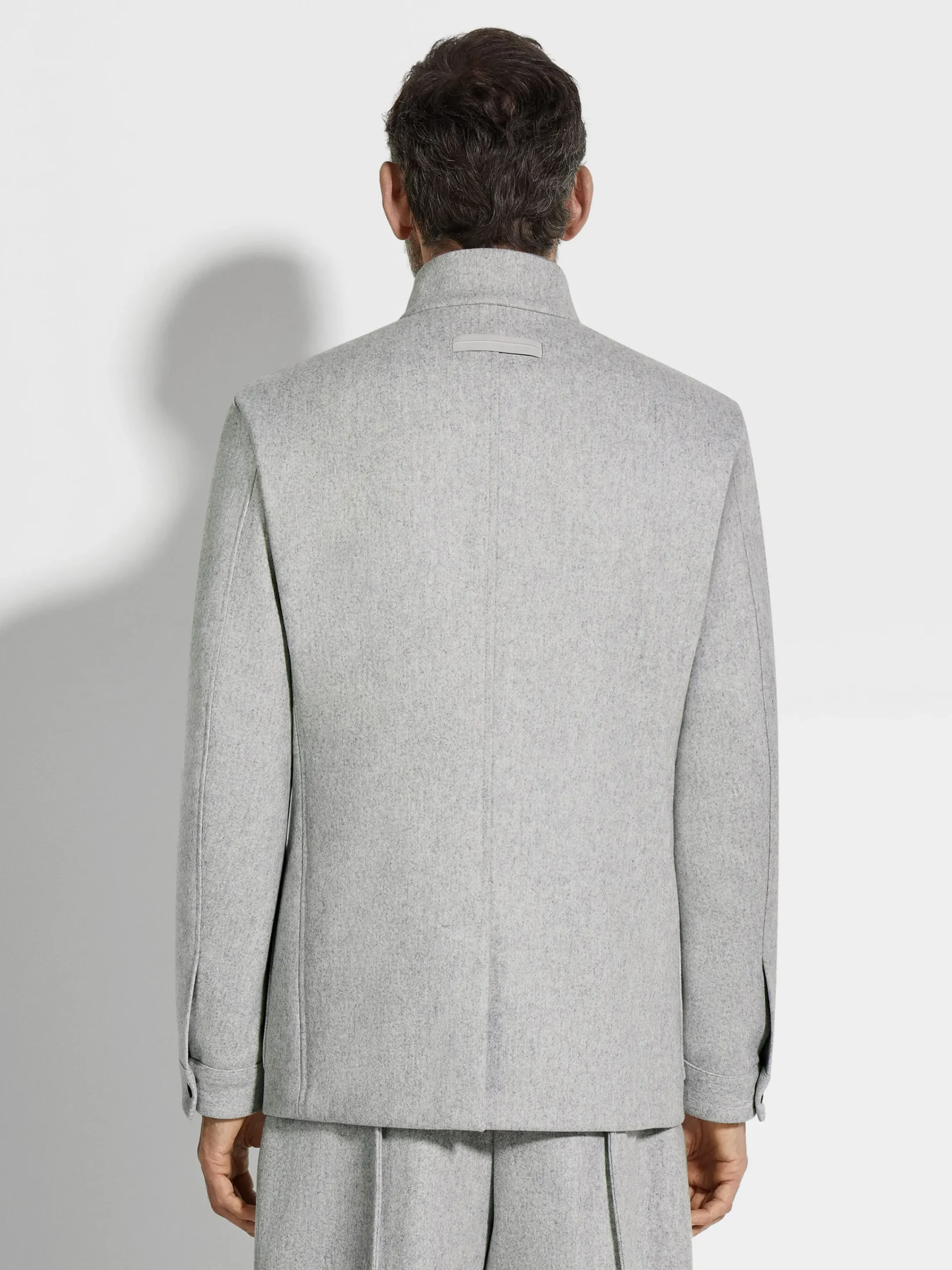 Travel In Style|Overshirts And Chore Jackets>ZEGNA Trofeo Cashmere Il Conte Jacket LightGrey