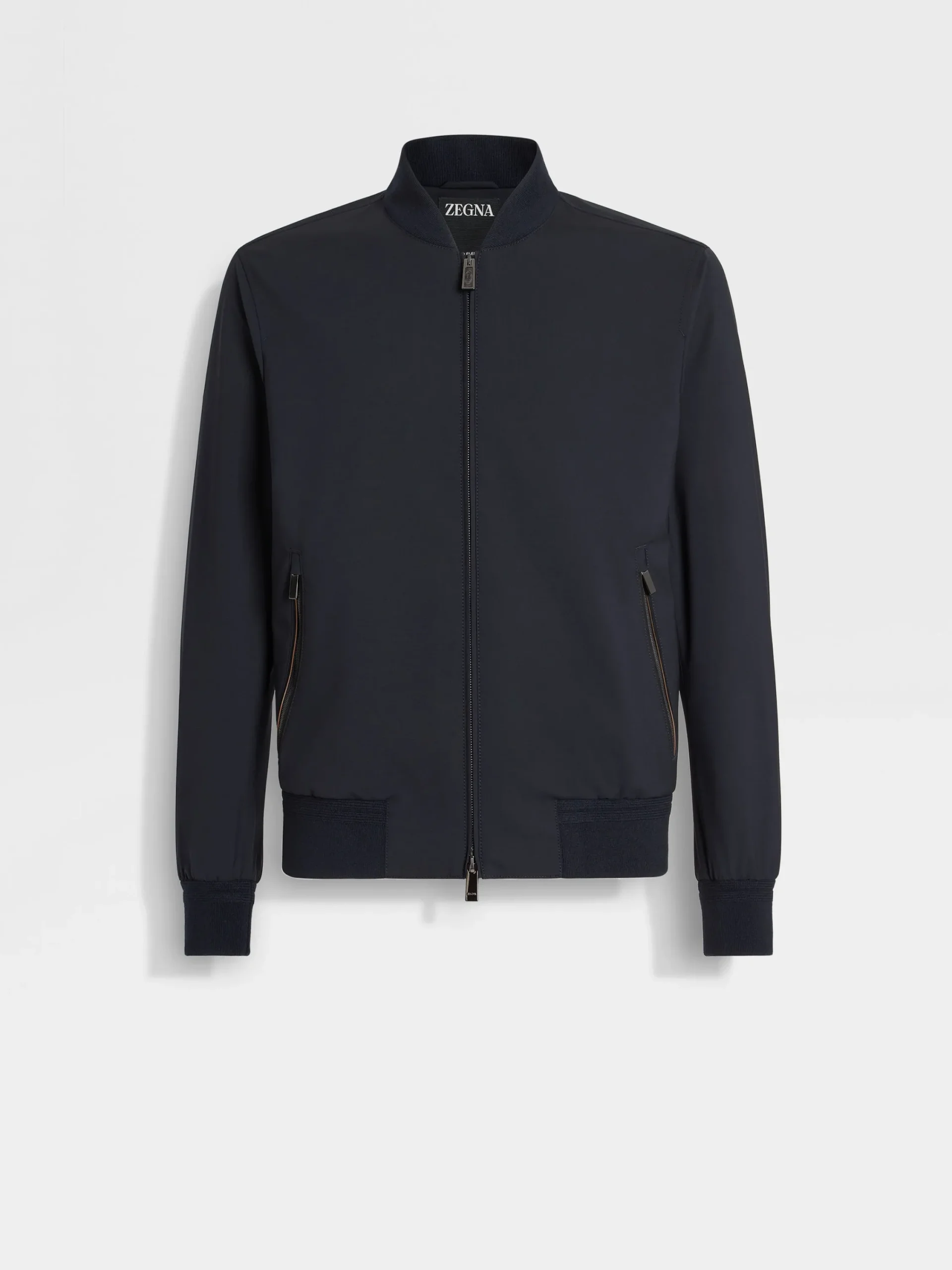 Jackets And Coats>ZEGNA Trofeo™ Elements Wool Bomber NavyBlue