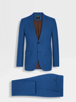 Suits>ZEGNA Utility Blue Oasi Cashmere Suit UtilityBlue