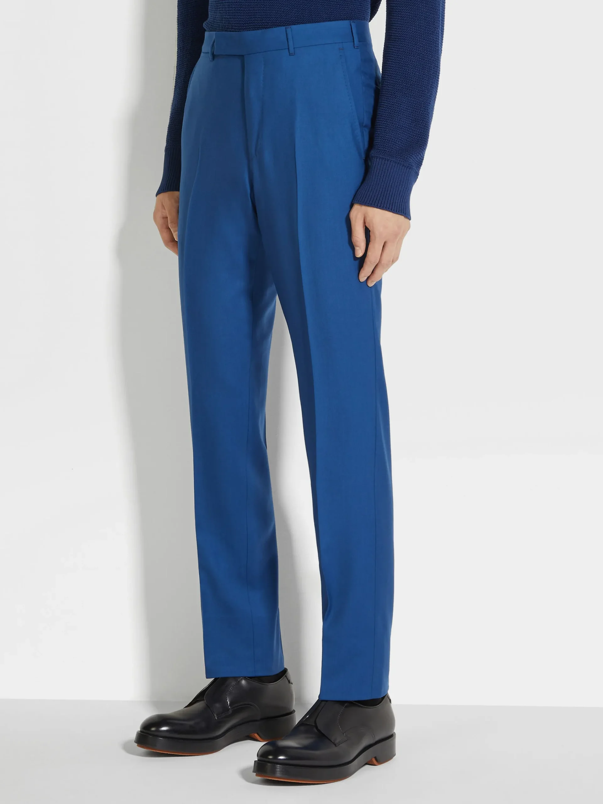 Suits>ZEGNA Utility Blue Oasi Cashmere Suit UtilityBlue