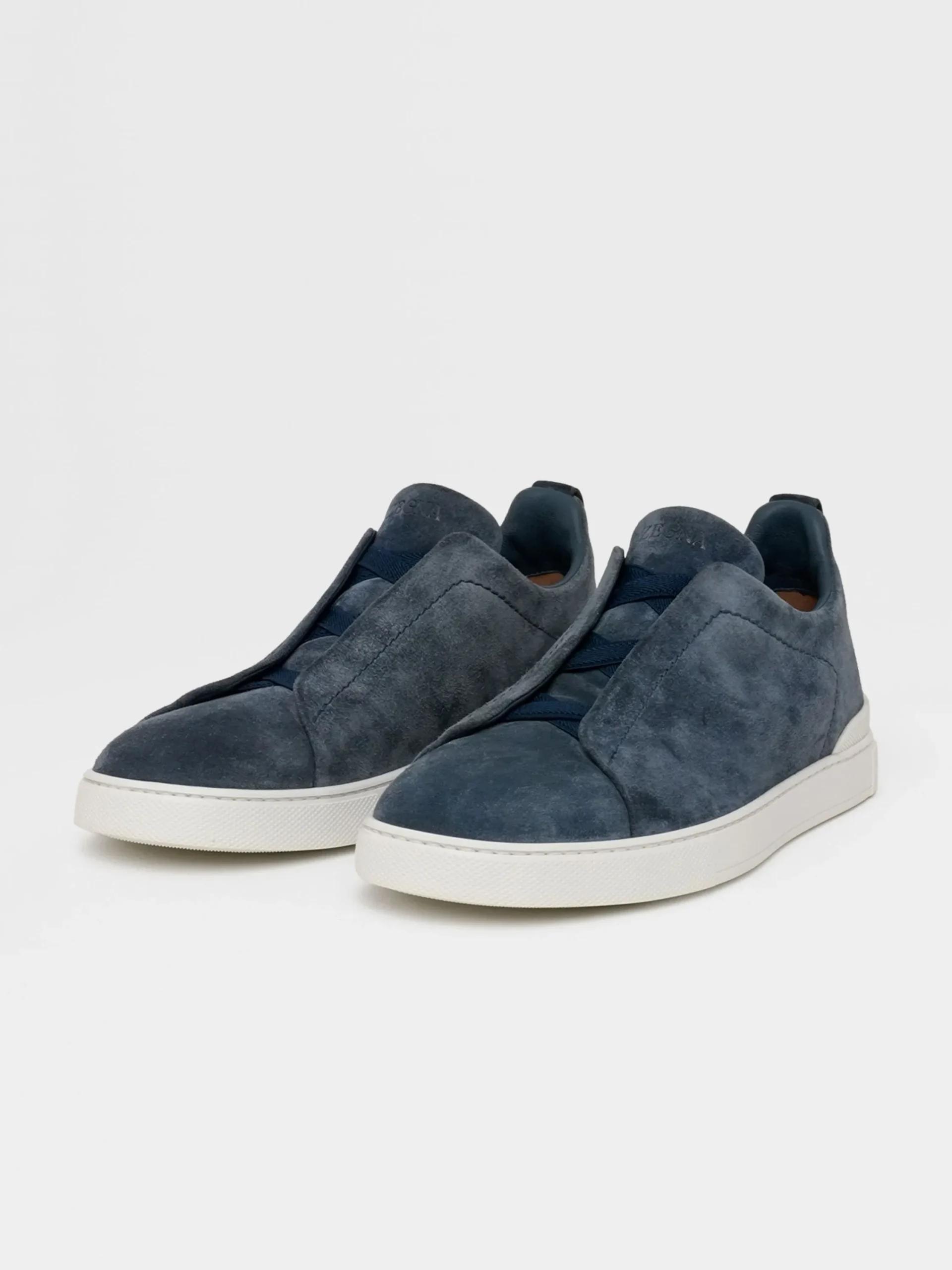 Sneakers>ZEGNA Utility Blue Suede Triple Stitch™ Sneakers UtilityBlue