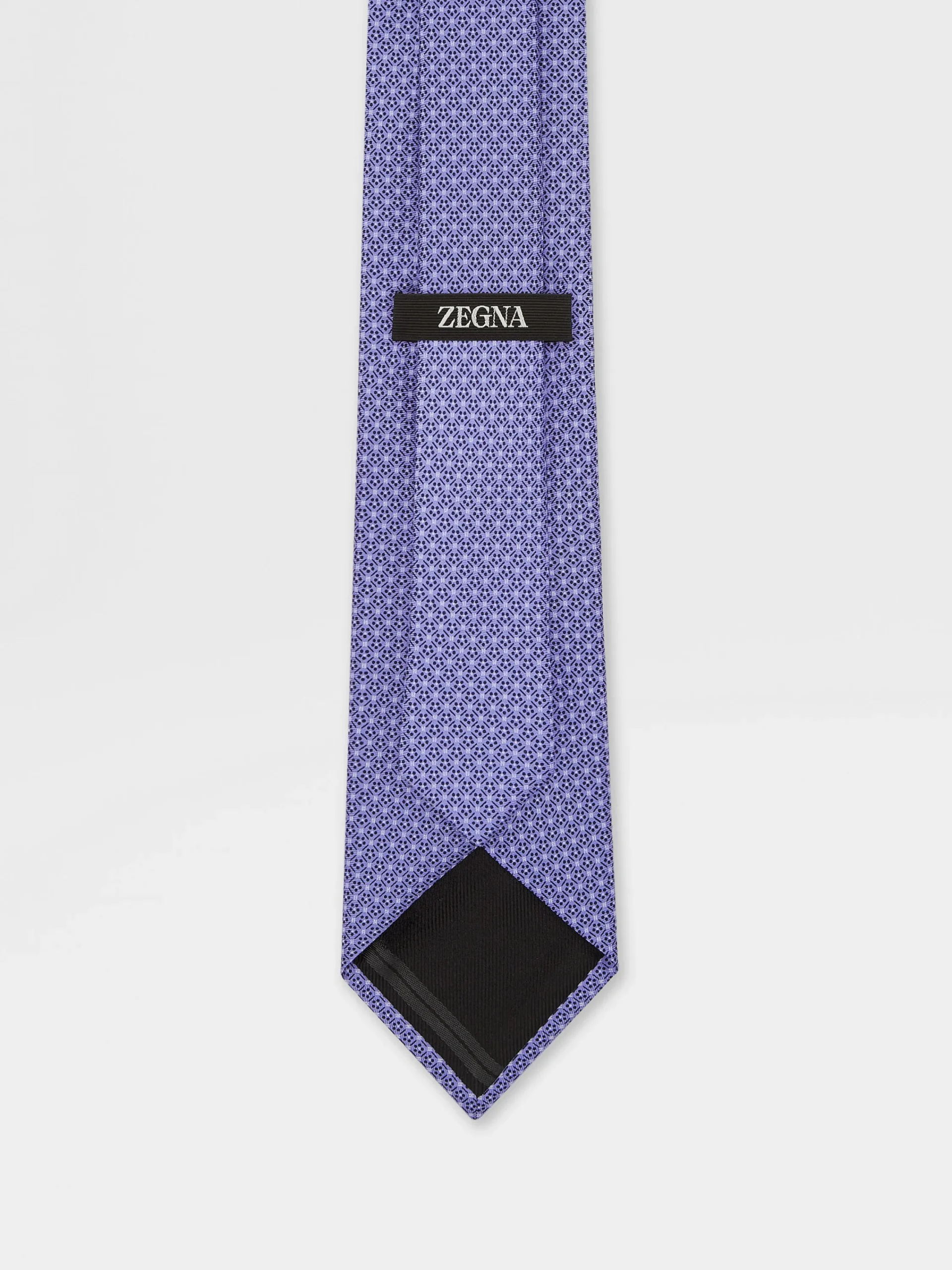 Ties And Bow Ties>ZEGNA Silk Tie Violet