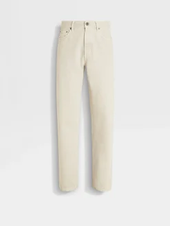 Jeans>ZEGNA Cotton Roccia Jeans White