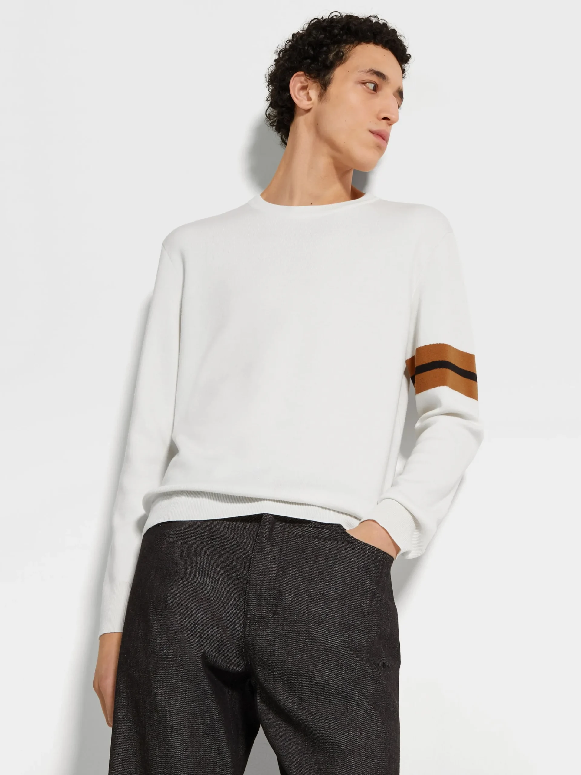 Sweaters>ZEGNA High Performance™ Wool Crewneck White