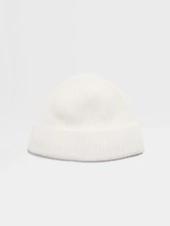 Travel In Style|Soft Accessories>ZEGNA Oasi Cashmere Beanie White
