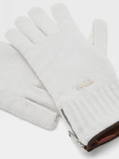 Gloves, Scarves And Hats>ZEGNA Oasi Cashmere Gloves White