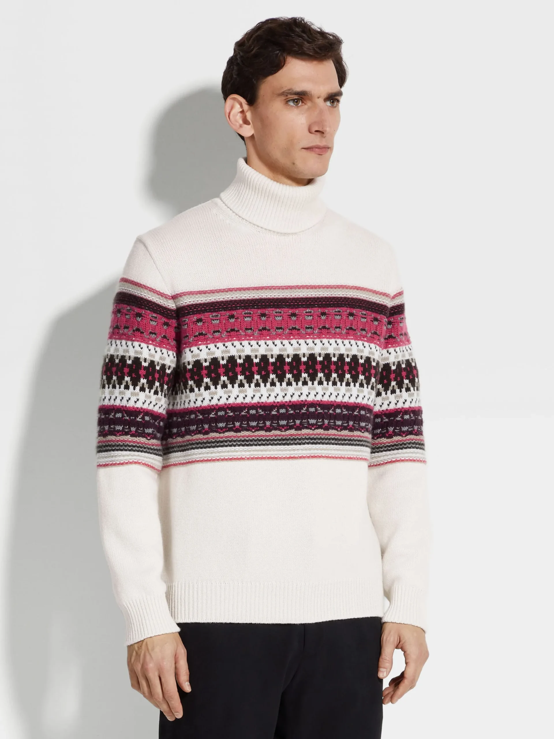 Travel In Style|Sweaters>ZEGNA Oasi Cashmere Turtleneck White