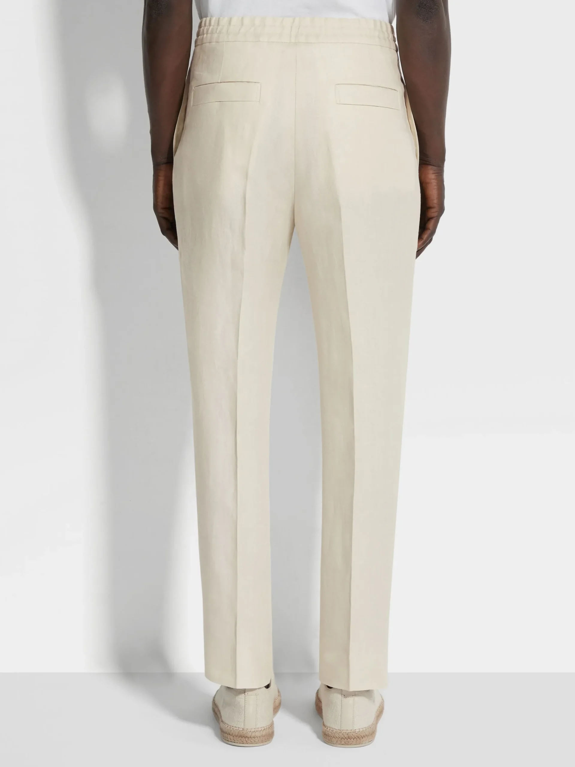 Pants>ZEGNA Oasi Lino Pants White