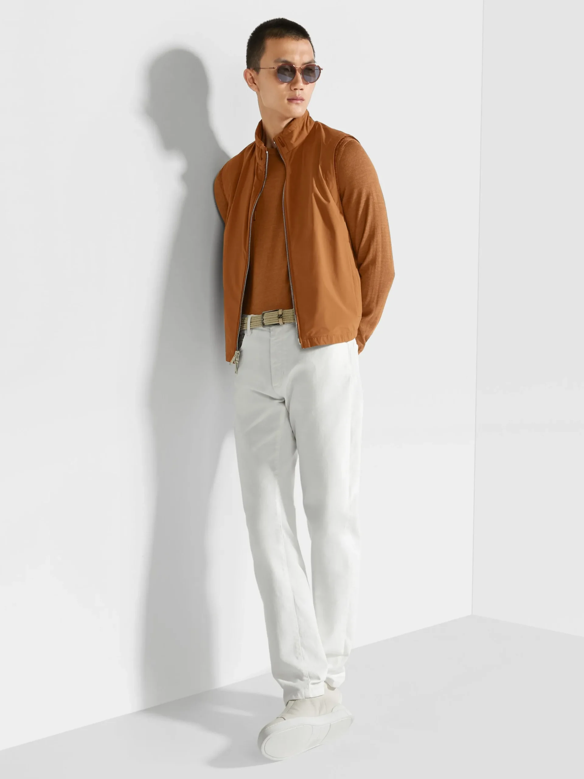 Jeans>ZEGNA Rinse-washed Stretch Cotton Roccia Jeans White