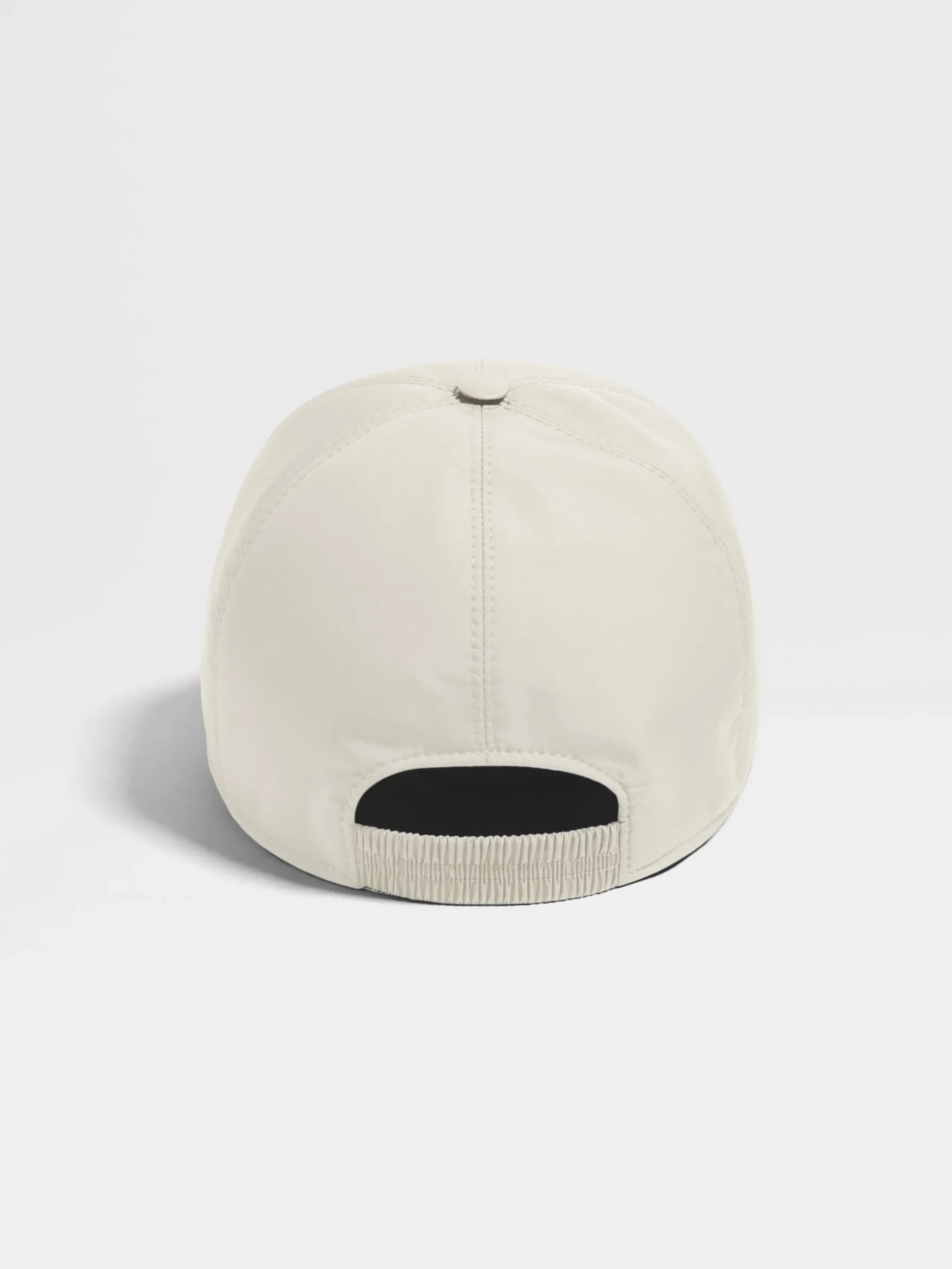 Gloves, Scarves And Hats>ZEGNA Technical Fabric Baseball Cap White