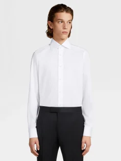 Shirts>ZEGNA Trofeo™ Cotton Shirt White